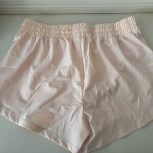 Soft Pink Elastic Waist Shorts